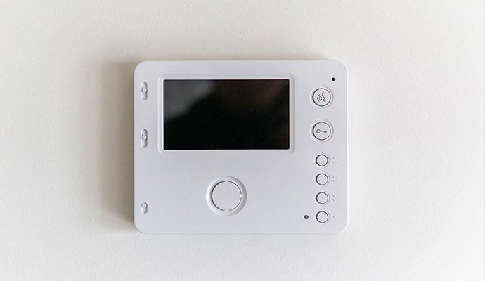 installed intercom home security system